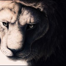 Схема вышивки «Белый Лев»