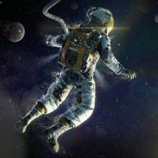 Схема вышивки «выход в космос»