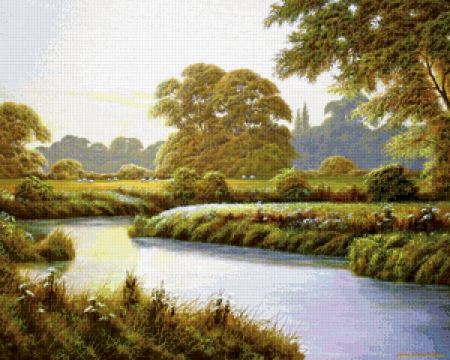 Речка - природа, пейзаж - предпросмотр