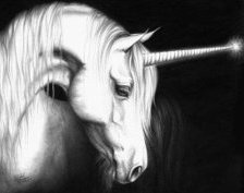 Схема вышивки «грустный единорог»