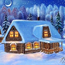 Схема вышивки «зимушка-зима»