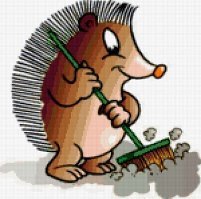 Схема вышивки «колючий дворник»