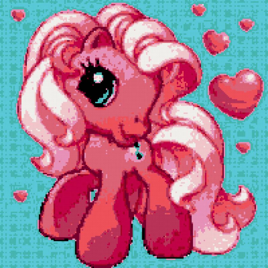 радужный пони - лошадь, пони, радуга - предпросмотр