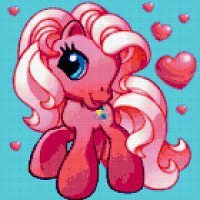 Схема вышивки «радужный пони»