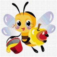 Схема вышивки «пчелка»