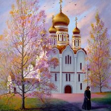 Схема вышивки «церковь»