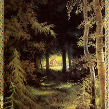 Схема вышивки «темный лес»