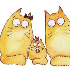 Схема вышивки «Влюбленные коты 3 (триптих)»