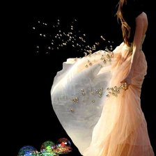 Схема вышивки «девушка»