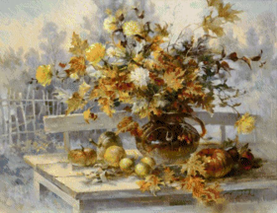 Jesienna martwa natura - martwa natura, jesien - предпросмотр