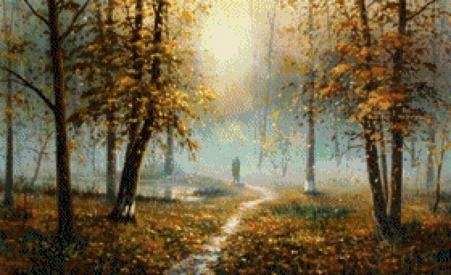 Las jesienia - pejzaz, las, jesien - предпросмотр