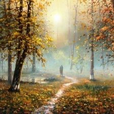 Схема вышивки «Las jesienia»