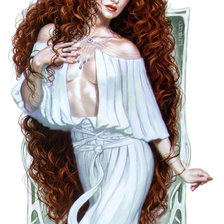 Схема вышивки «Девушка»