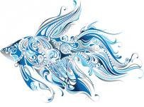 Схема вышивки «Рыба»