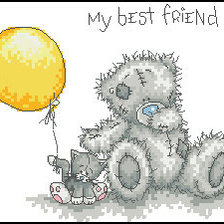 Схема вышивки «Мишка Тедди»