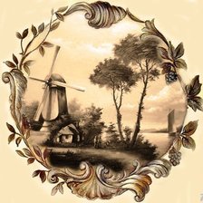 Схема вышивки «Мельница»