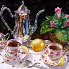 Схема вышивки «Утренний чай»