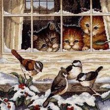 Схема вышивки «Наблюдатели»