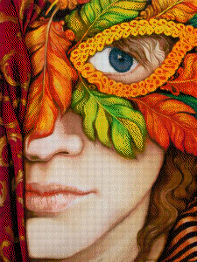 КАРНАВАЛ В ВЕНЕЦИИ (2009) - искусство, картина, девушка - предпросмотр