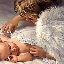 Схема вышивки «Ангел-хранитель»