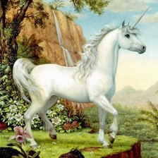Схема вышивки «единорог»