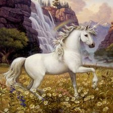 Схема вышивки «единорог»