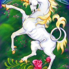 Схема вышивки «единорог»