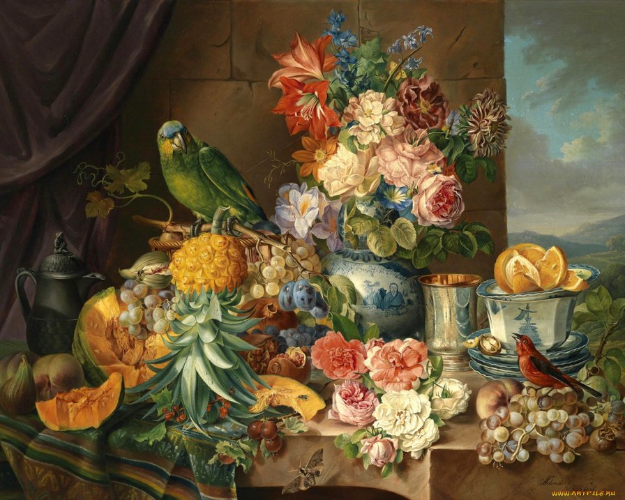 Натюрморт - натюрморт, фрукты - оригинал