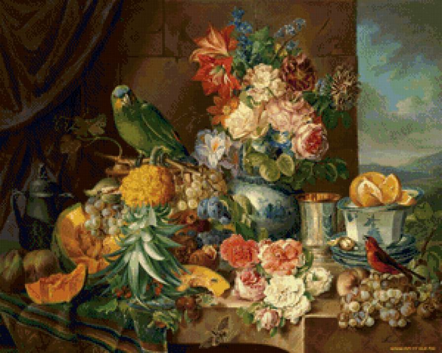 Натюрморт - натюрморт, фрукты - предпросмотр