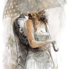 Схема вышивки «под дождем»