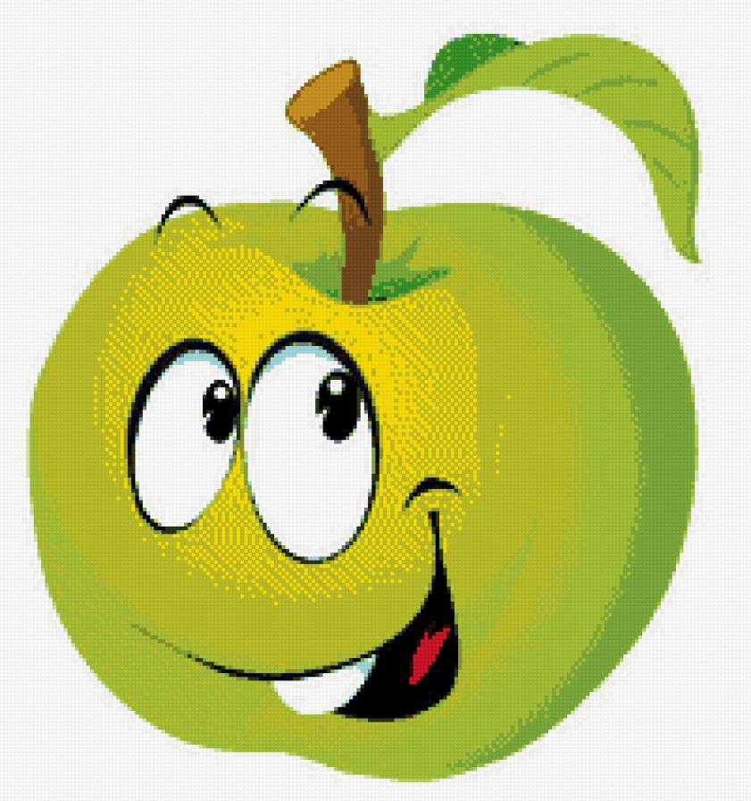 яблоко - сказка детское подушка - предпросмотр