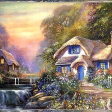 Схема вышивки «Домик»