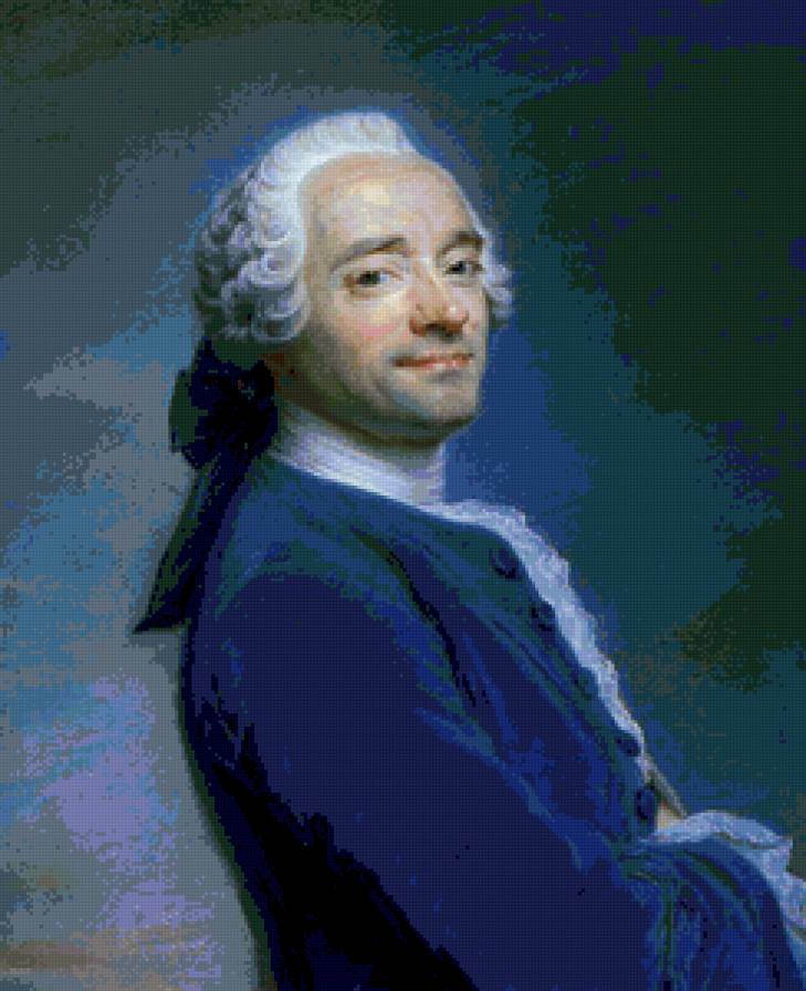 Латур, Морис Кантен де Автопортрет - искусство, картина - предпросмотр