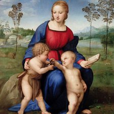 Схема вышивки «Madonna of the Goldfinch»