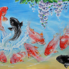 Схема вышивки «карпи»