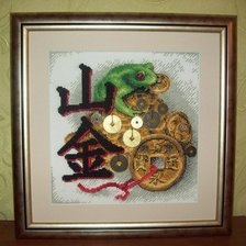 Схема вышивки «денежная куча»