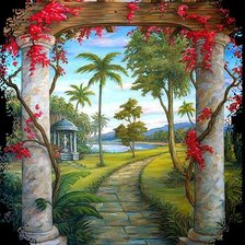 Схема вышивки «выход в парк»