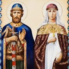 Схема вышивки «Святые Пётр и Феврония (покровители семьи)2»