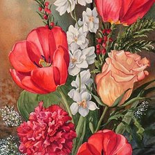 Схема вышивки «букет»