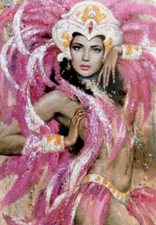 танцовщица на карнавале - девушка, женщина, красавица, бразилия, танцовщица, карнавал - предпросмотр