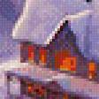 Предпросмотр схемы вышивки «зимний хуторок» (№642995)