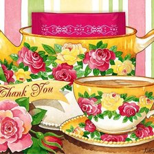 Схема вышивки «чашечку чая?»