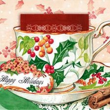 Схема вышивки «чашечку чая?»