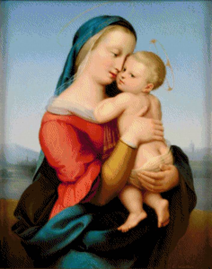 Мадонна с младенцем - картина, мадонна, искусство - предпросмотр