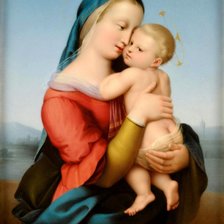 Схема вышивки «Мадонна с младенцем»