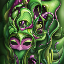 Схема вышивки «маска»