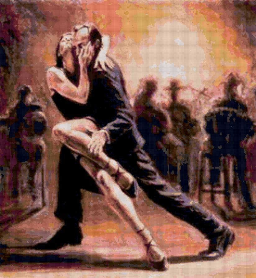 танго - двое, влюбленные, романтика - предпросмотр