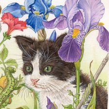 Схема вышивки «Cat»