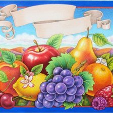 Схема вышивки «фрукты»