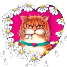 Схема вышивки «котик»